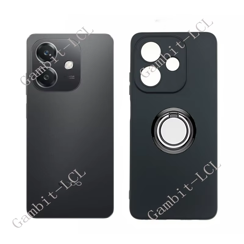 Funda de silicona TPU para OPPO A40 con anillo trasero