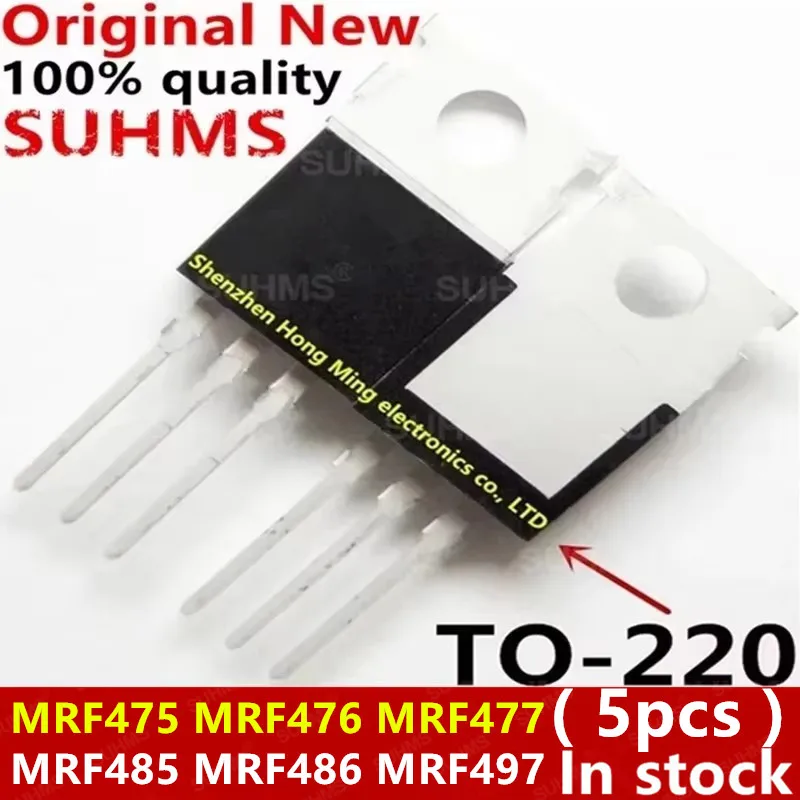 Transistores MRF475-497 TO-220 vista frontal