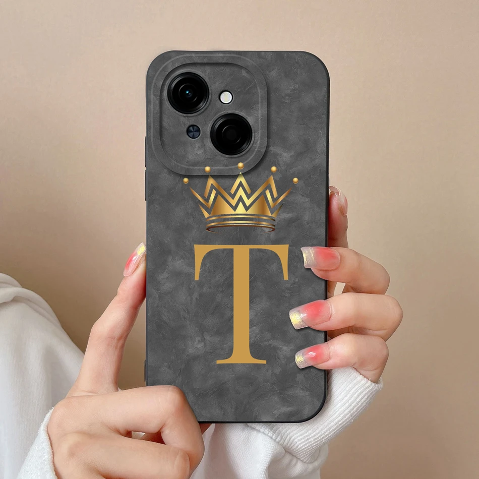 Funda personalizada Tecno Spark Go letras – Protección cámara suave - imagen 3