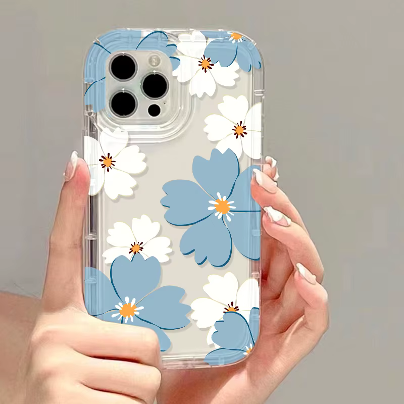 Funda Transparente Apple iPhone – Diseño Floral Antigolpes - imagen 2
