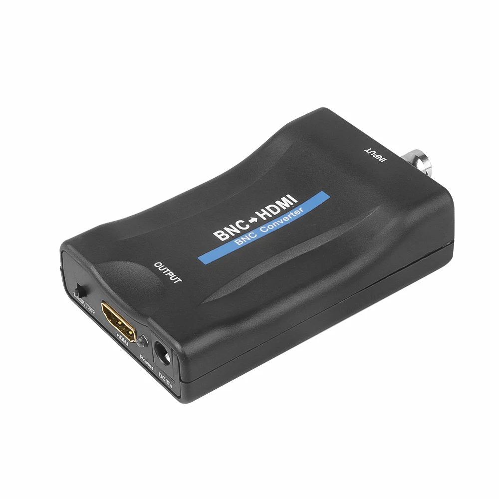 Convertidor BNC a HDMI wiistar con puertos de conexión