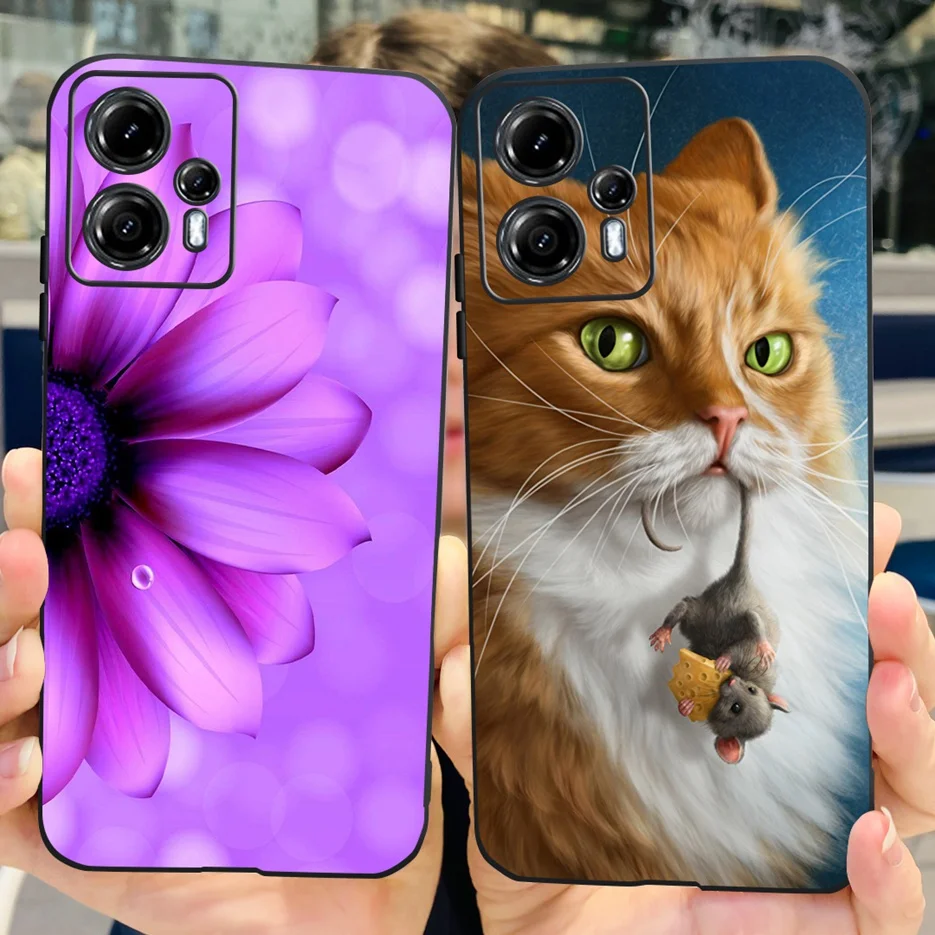 Funda TPU Motorola Moto G23 – Diseño Gato Mariposa Suave Fina - imagen 5