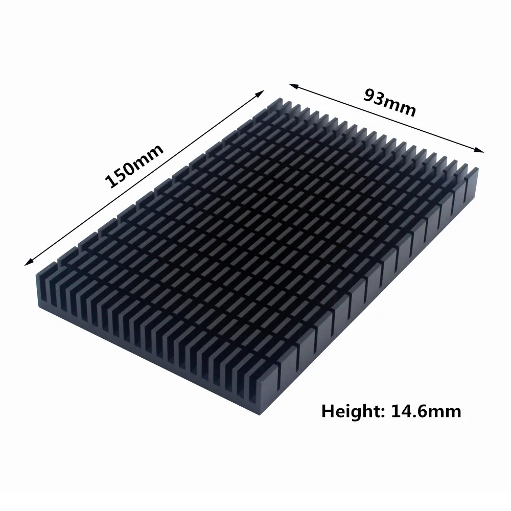 Disipador de calor LED en aluminio negro