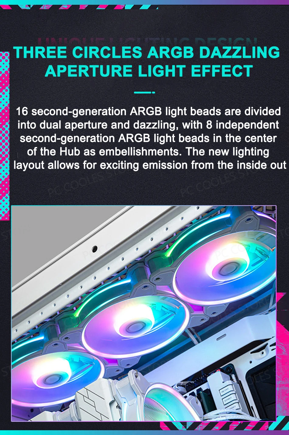Iluminación ARGB en modo estático