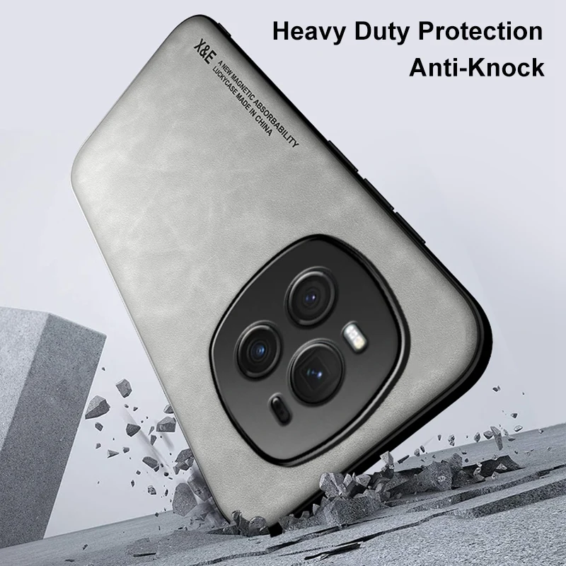Honor Magic 6 Pro Funda PU Lujo con Soporte Coche Magnético - imagen 5