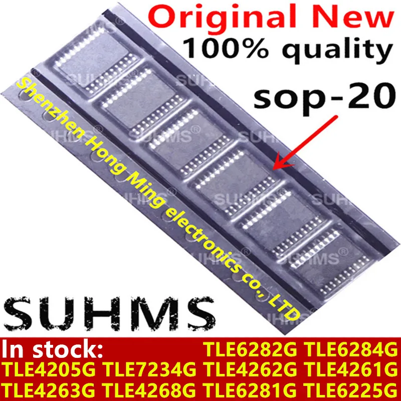 Chip SOP-20 compatible con serie TLE - vista superior