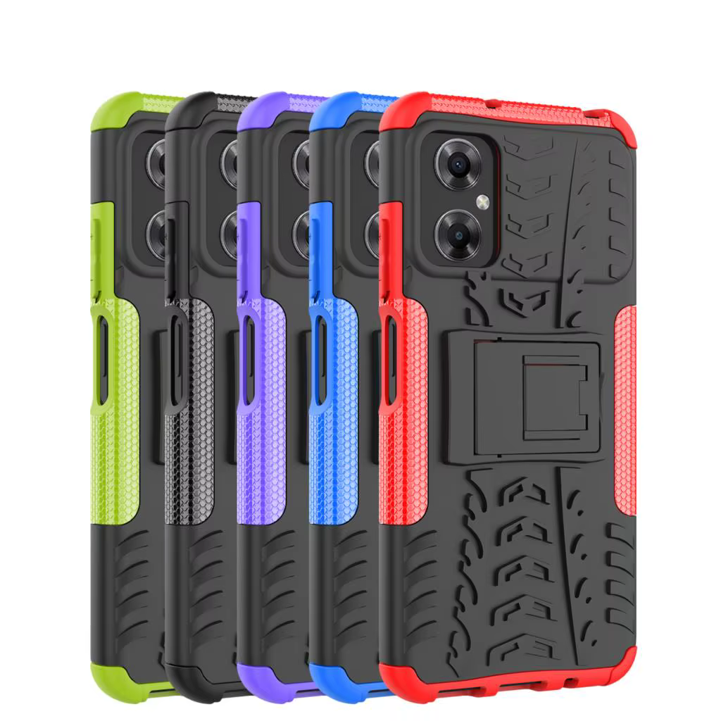 Funda para Poco M5 M4 mostrando ángulo frontal y trasera