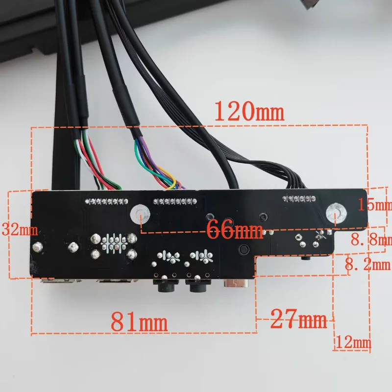 Cable panel frontal montado en chasis