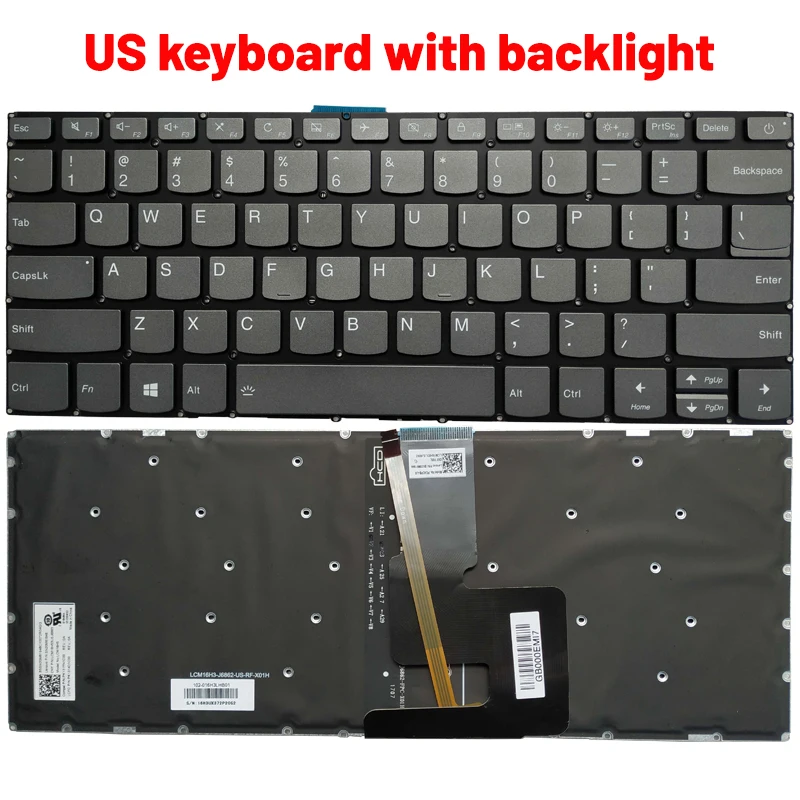Teclado de repuesto negro para Lenovo IdeaPad