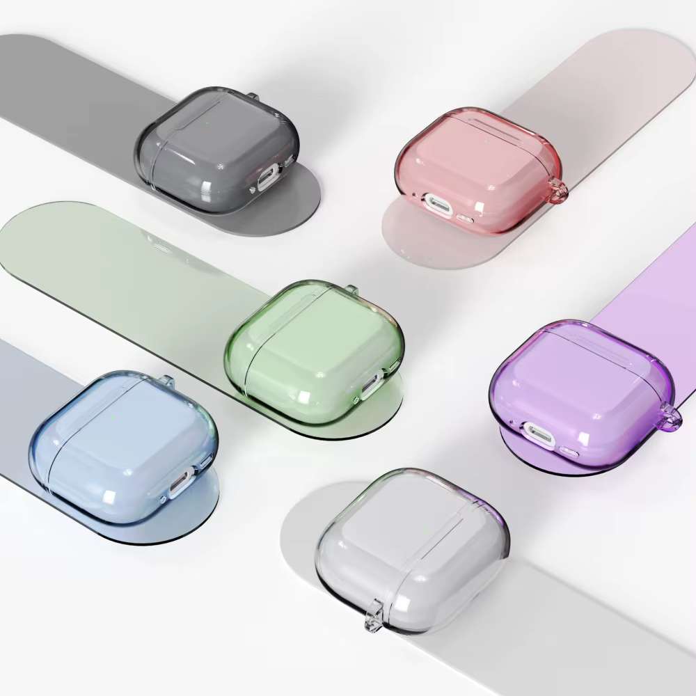 Vista frontal de la funda con abertura para LED