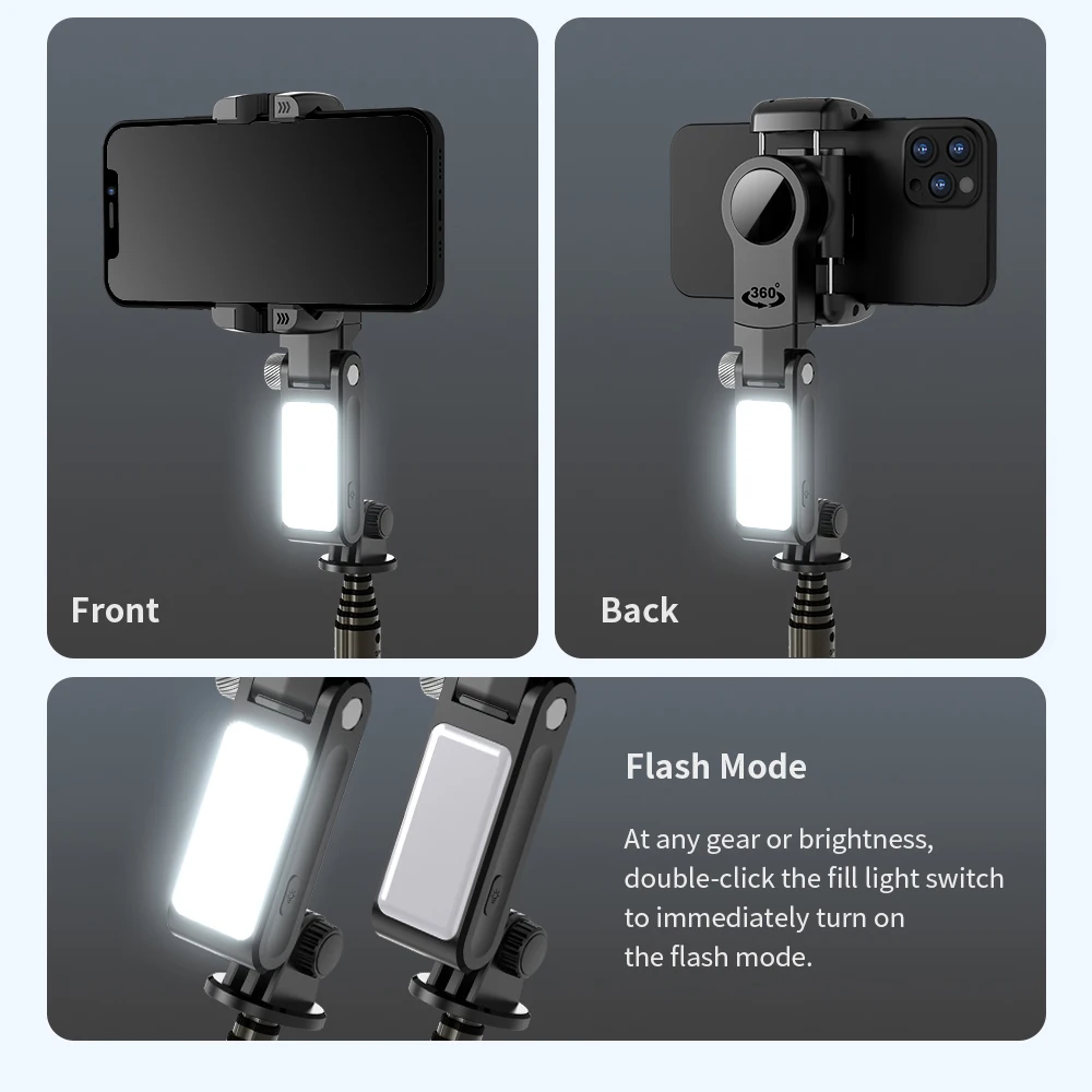 Estabilizador Gimbal para Móvil con Palo Selfie y Trípode - imagen 4