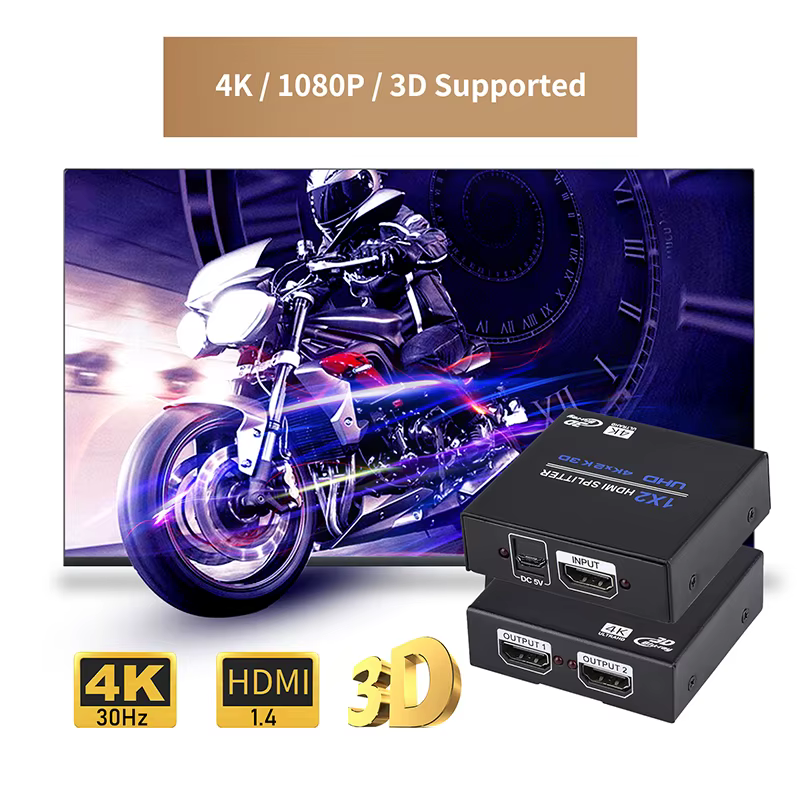 Divisor HDMI 4K 1x4/1x2 - Salidas Duales, HDCP 1.4, 30Hz - imagen 3