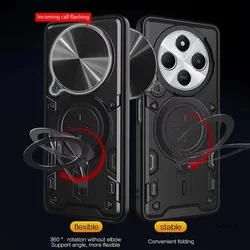 Xiaomi Redmi 14C 4G Funda Armadura Lente Deslizante Anillo Magnético