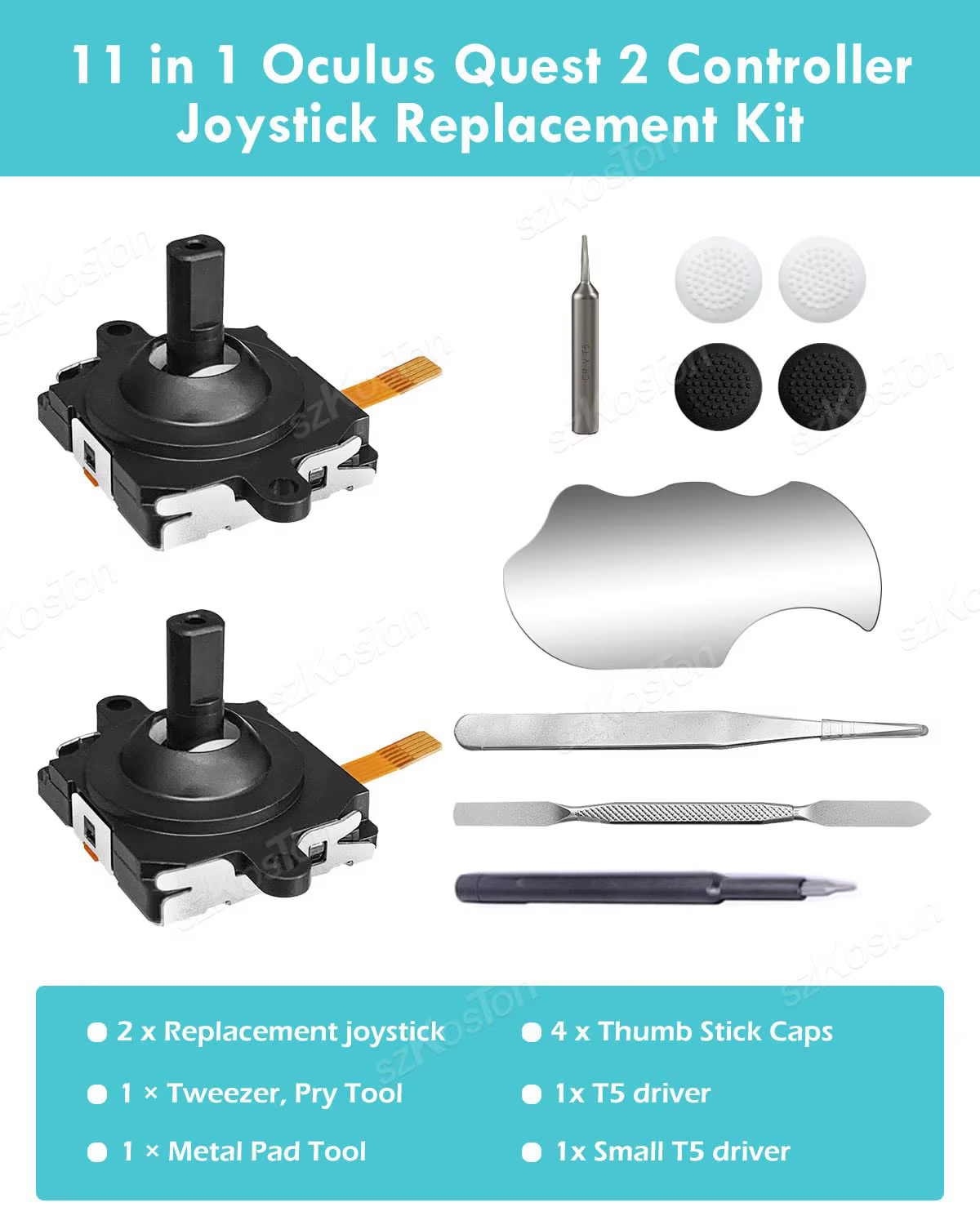 Kit Repuesto Joystick VR Meta Quest 2 – Empuñaduras de Pulgar - imagen 4
