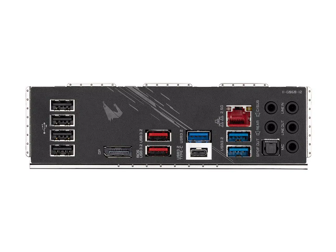 Conectividad trasera USB y puertos de la placa