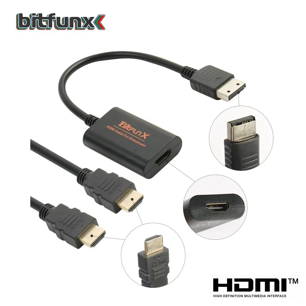 Cable HDMI conectado al adaptador