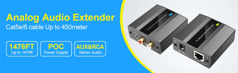 Extensor de audio Navceker vista frontal