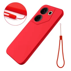 Funda Silicona Líquida Tecno Camon 20 Pro 5G con Correia Protectora
