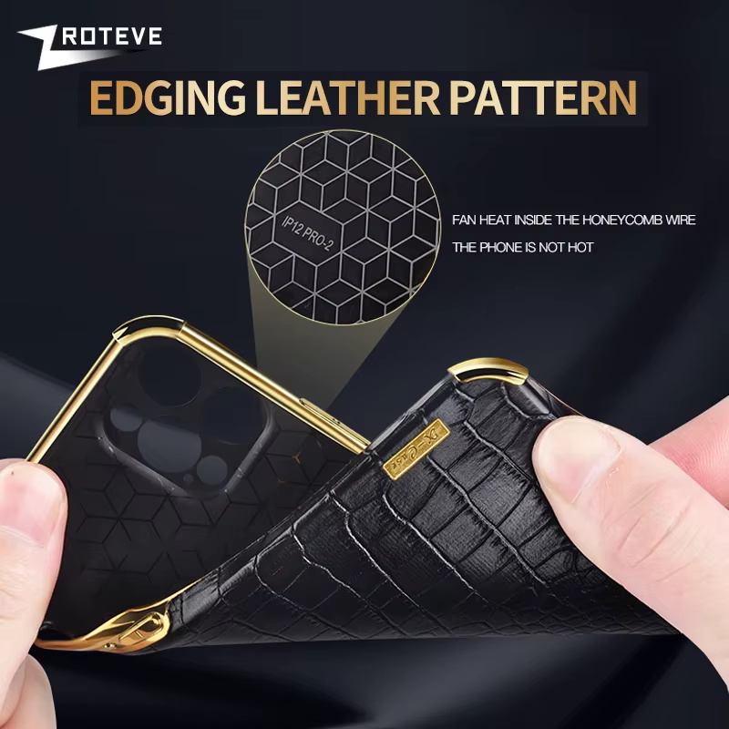 ZROTEVE Funda Redmi Note 10 Pro con anillo y efecto piel de cocodrilo - imagen 4