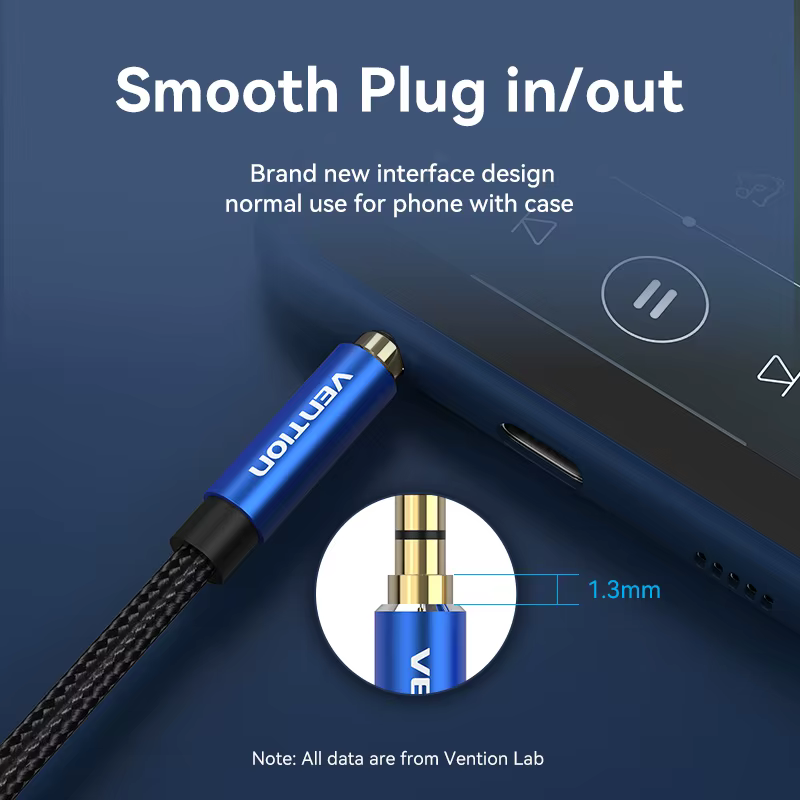 Vention Cable Extensión Auxiliar 3,5mm – Uso Coche PC TV - imagen 3