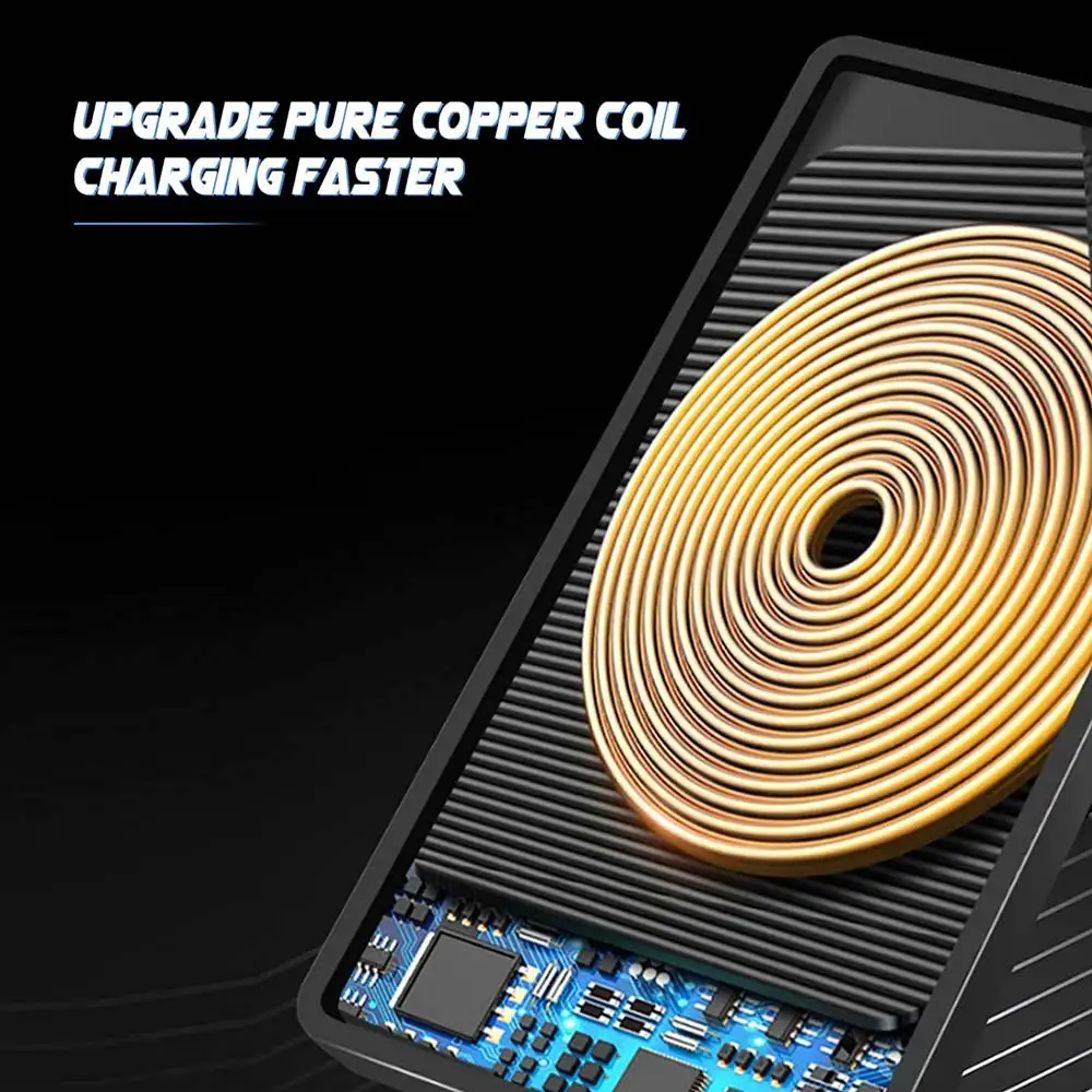 Cargador inalámbrico de coche para iPhone, Galaxy, Xiaomi y Huawei