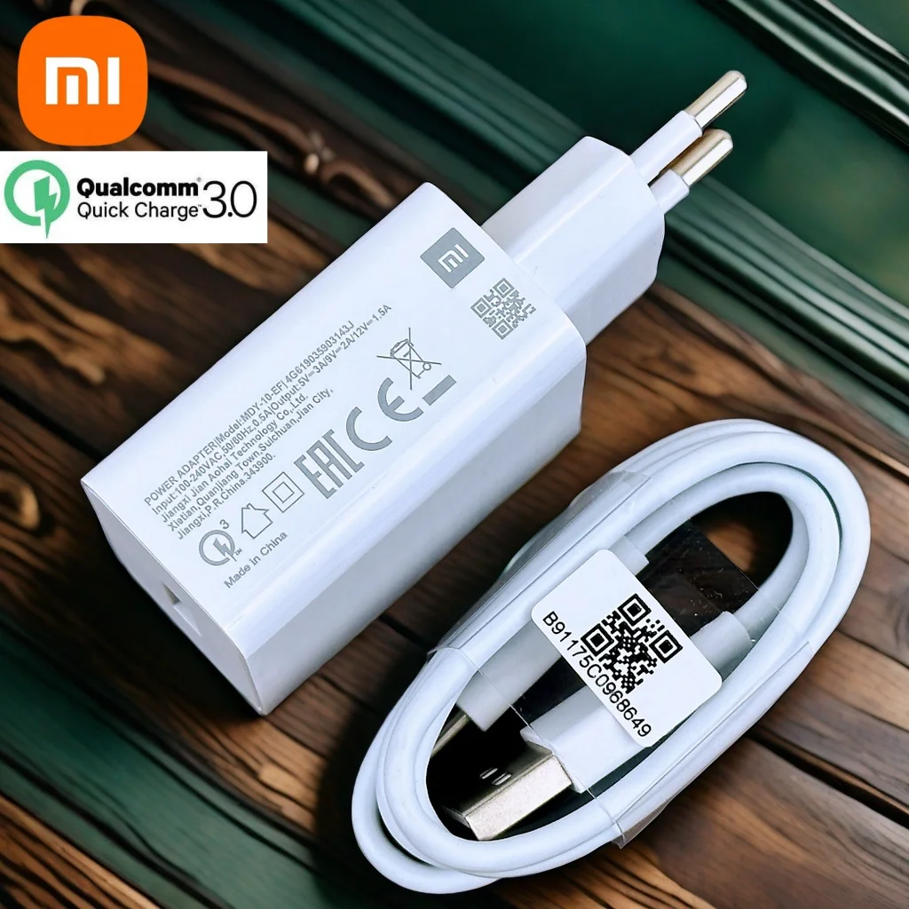 Cargador Xiaomi 18W con cable USB tipo C