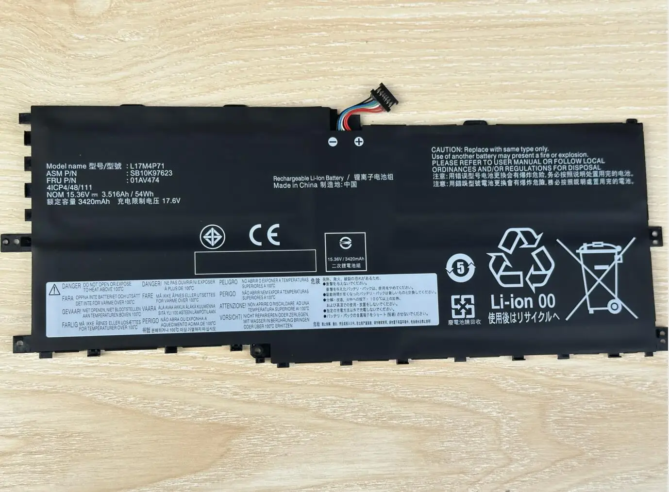 Batería Lenovo ThinkPad X1 Yoga 2018 de Repuesto Compatible - imagen 3