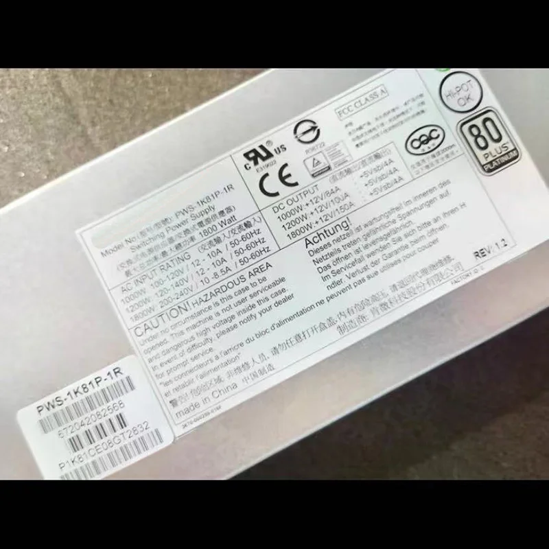 Supermicro 2027GTR – Fuente Redundante para Servidor 1800 W - imagen 2