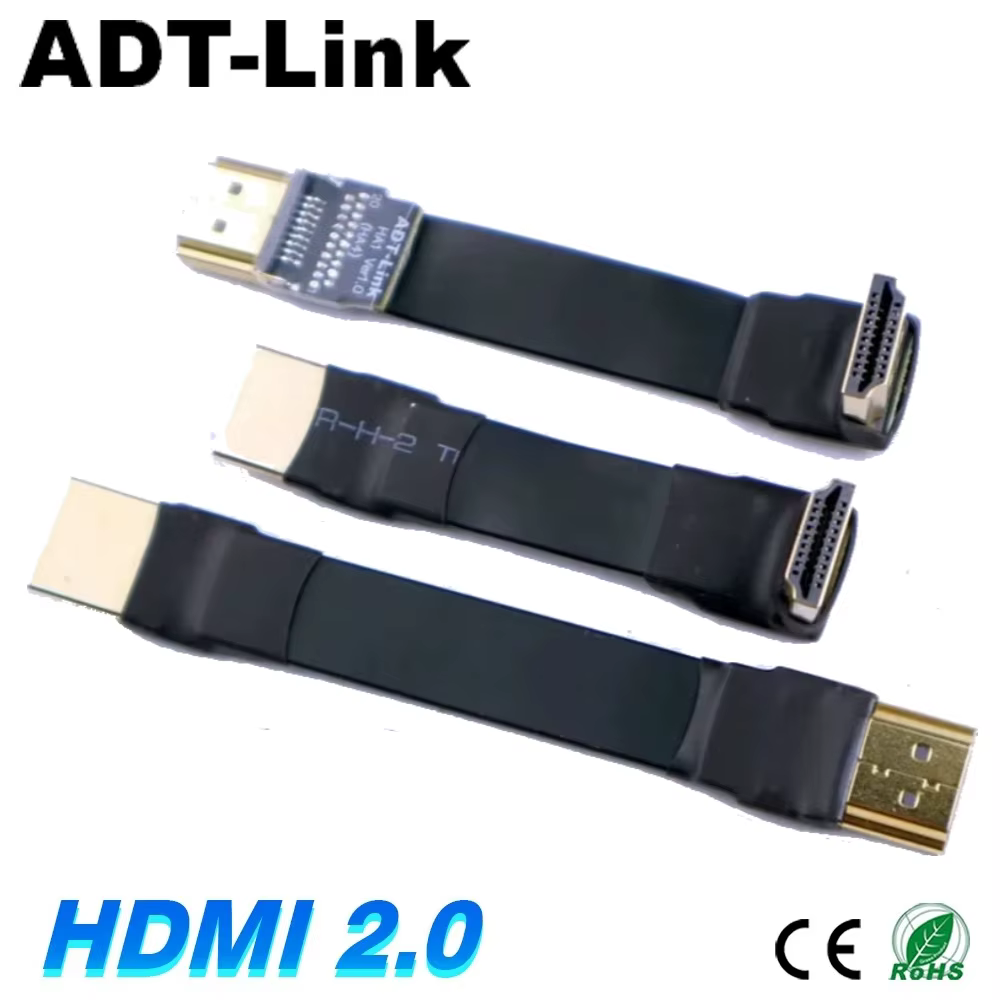 Cable HDMI 2.0 Adt-link Plano Blindado 4K/60Hz 90° - imagen 5