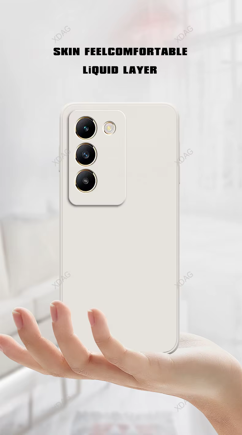 Funda puesta en el VIVO V30 Lite mostrando el agarre