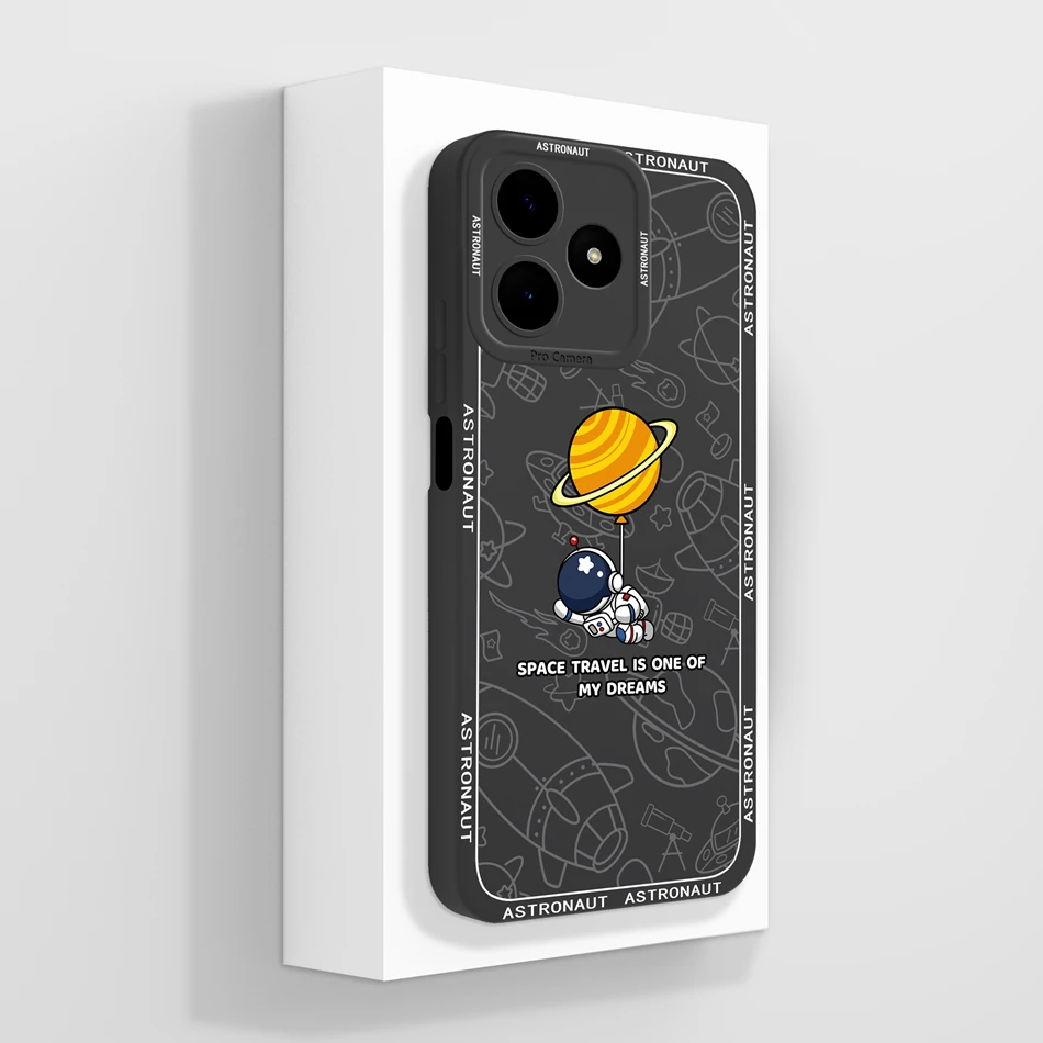 Carcasa trasera con estampado decorativo para móvil Realme