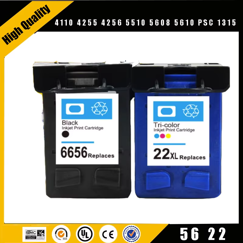 Einkshop Cartuchos de tinta HP 56XL/22XL compatibles con OfficeJet - imagen 4
