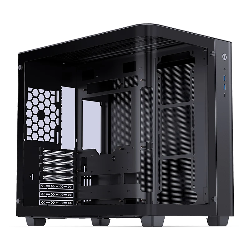JONSBO TK-3 Caja ATX panorámica con USB-C y doble radiador de 360 mm