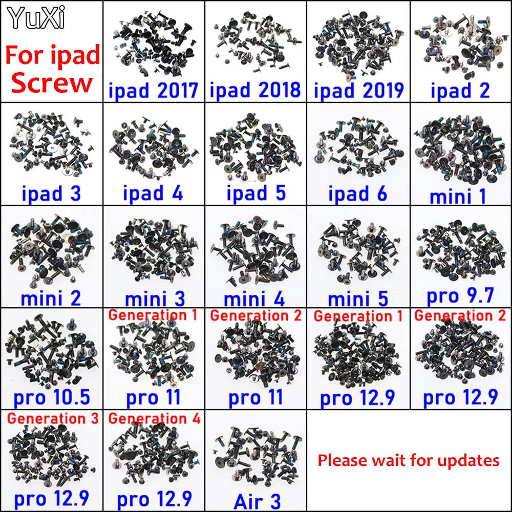 Kit Tornillos Repuesto Placa Base iPad – Compatibilidad Total