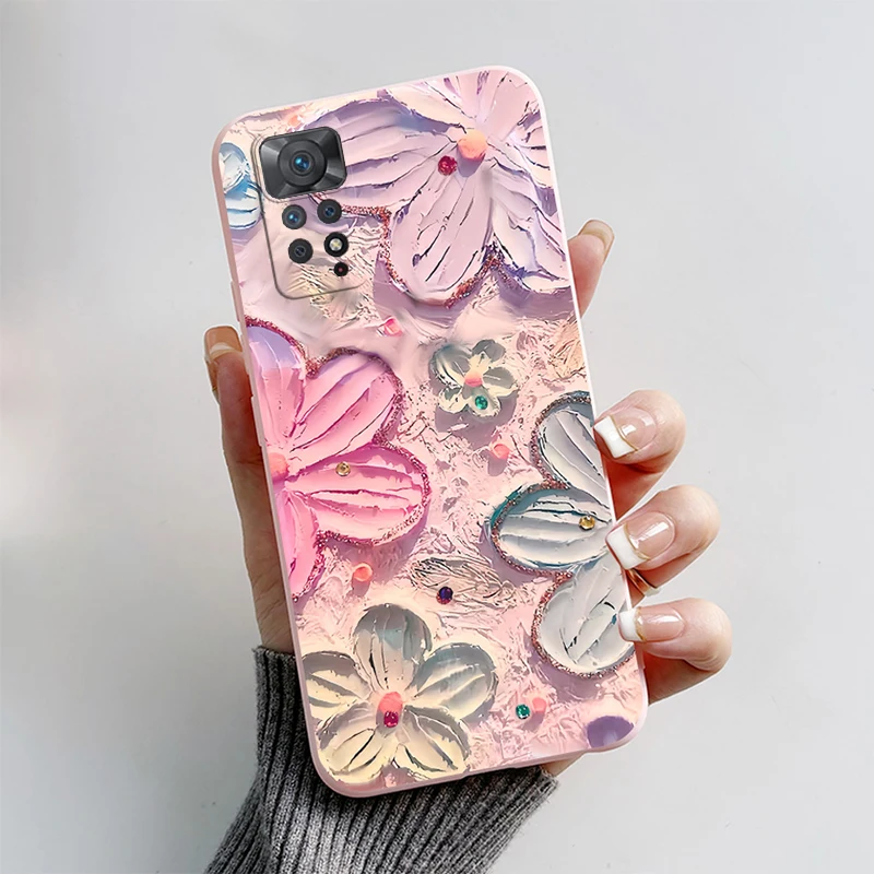 Funda de silicona con dibujos animados para móvil, detalle de los bordes