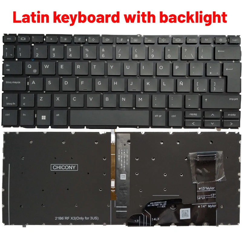 Teclado HP EliteBook G9 listo para instalación