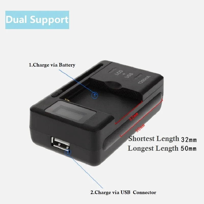 Cargador móvil multiconector USB con pantalla LCD red universal - imagen 3