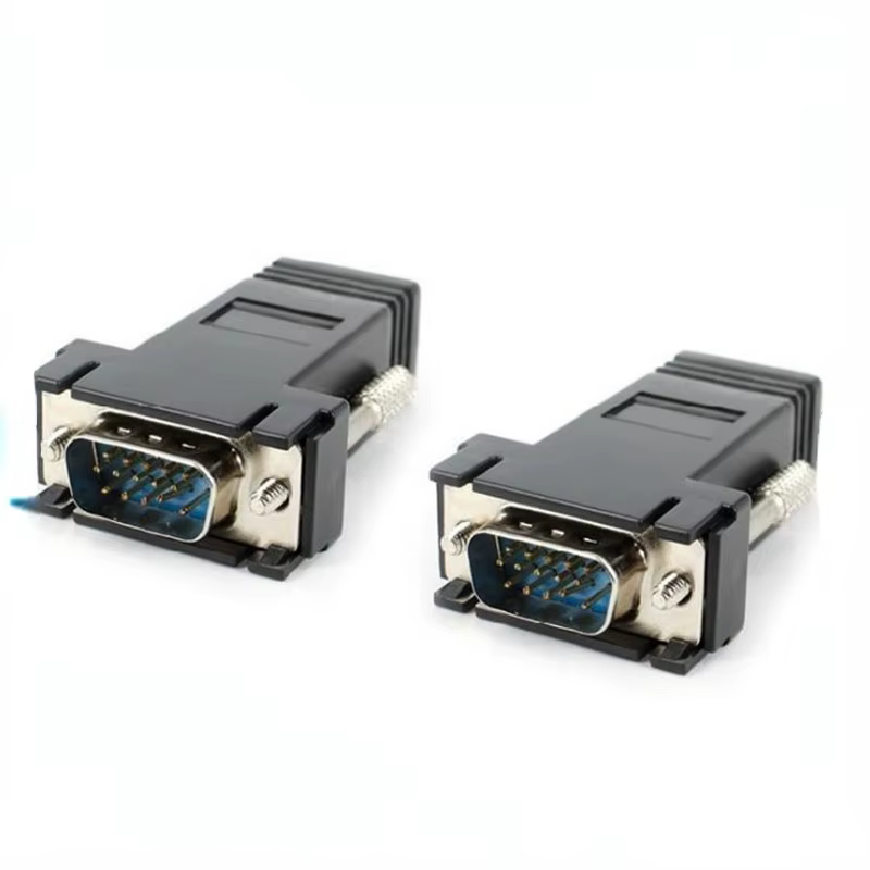 Adaptador VGA en uso