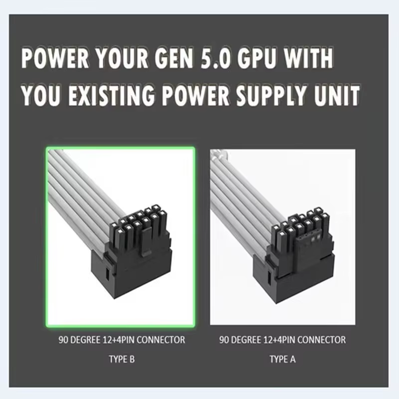 Cable de extensión PCIe 12+4Pin a 4x8Pin para GPU