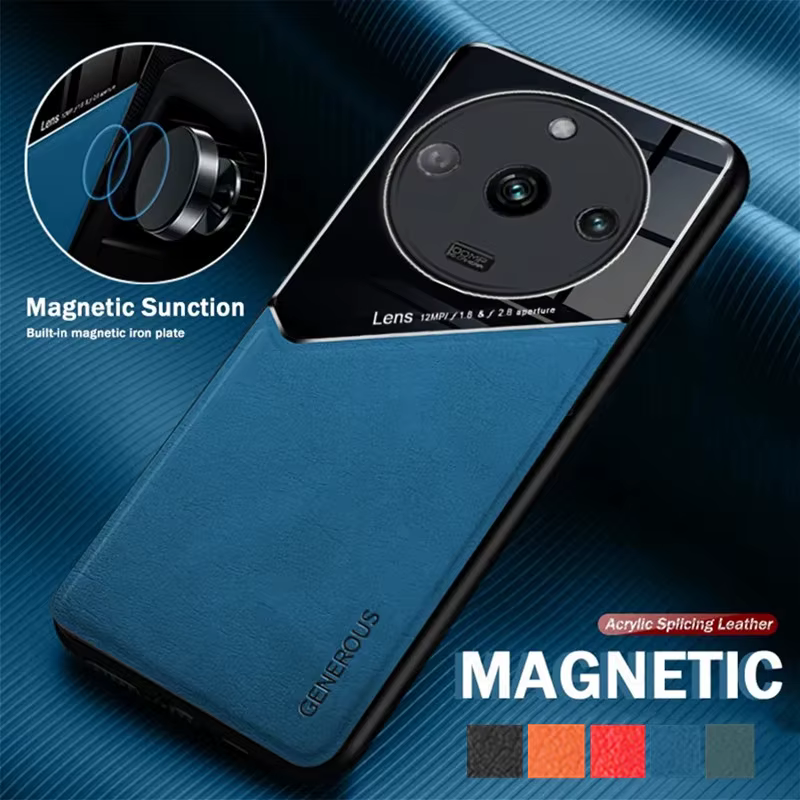 Funda de cuero Realme 11 5G con imán para soporte de coche - imagen 5