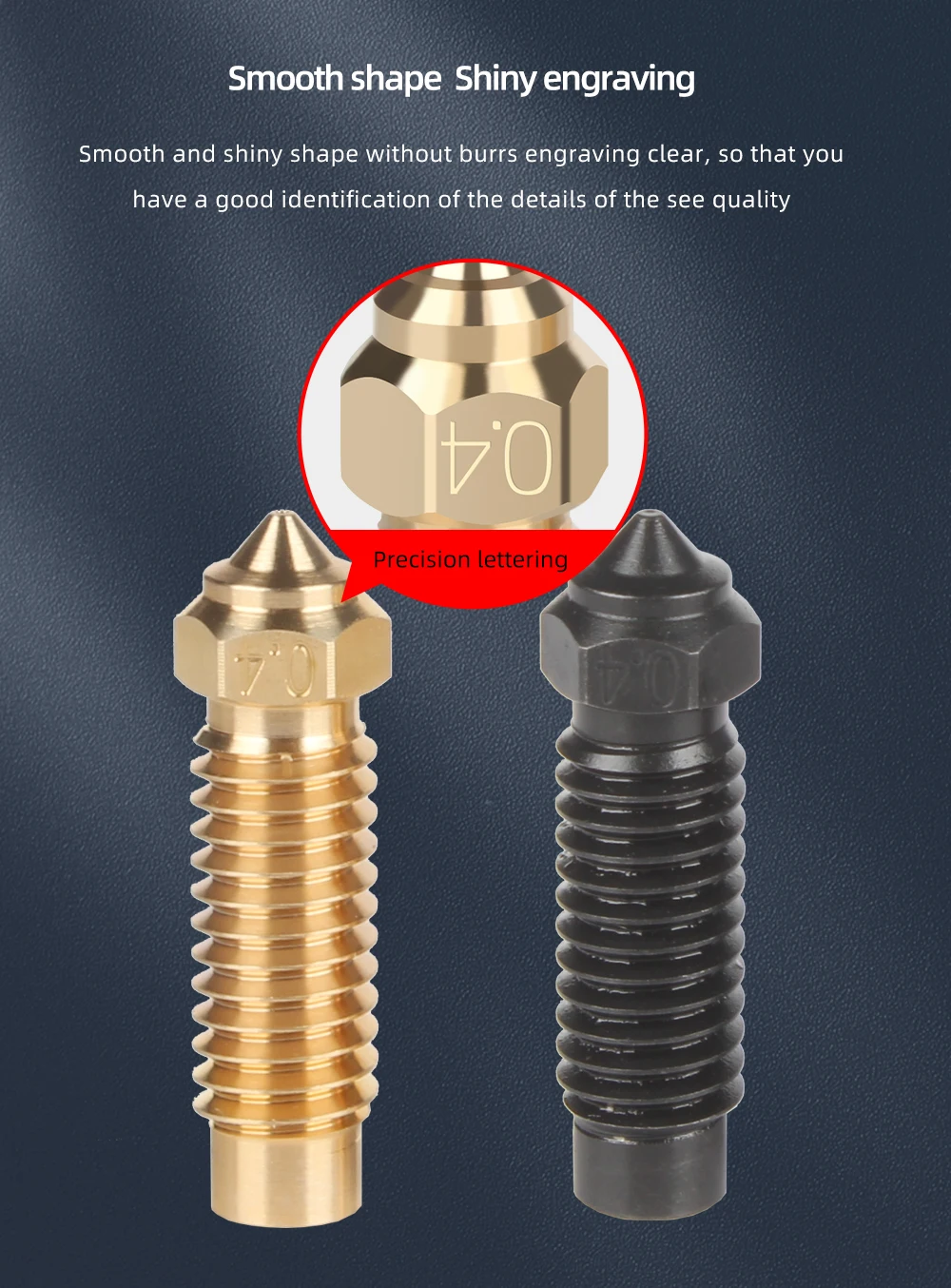 Comparativa de diámetros 0.4, 0.6 y 0.8 mm