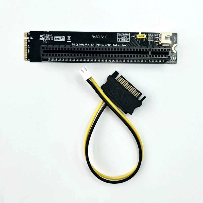 Adaptador PCIe 4.0 x4 para SSD M.2 NVMe M-Key