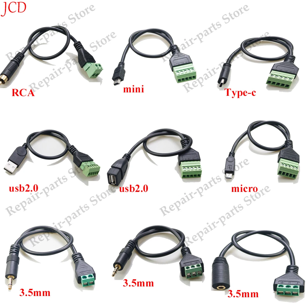 Vista frontal del conector