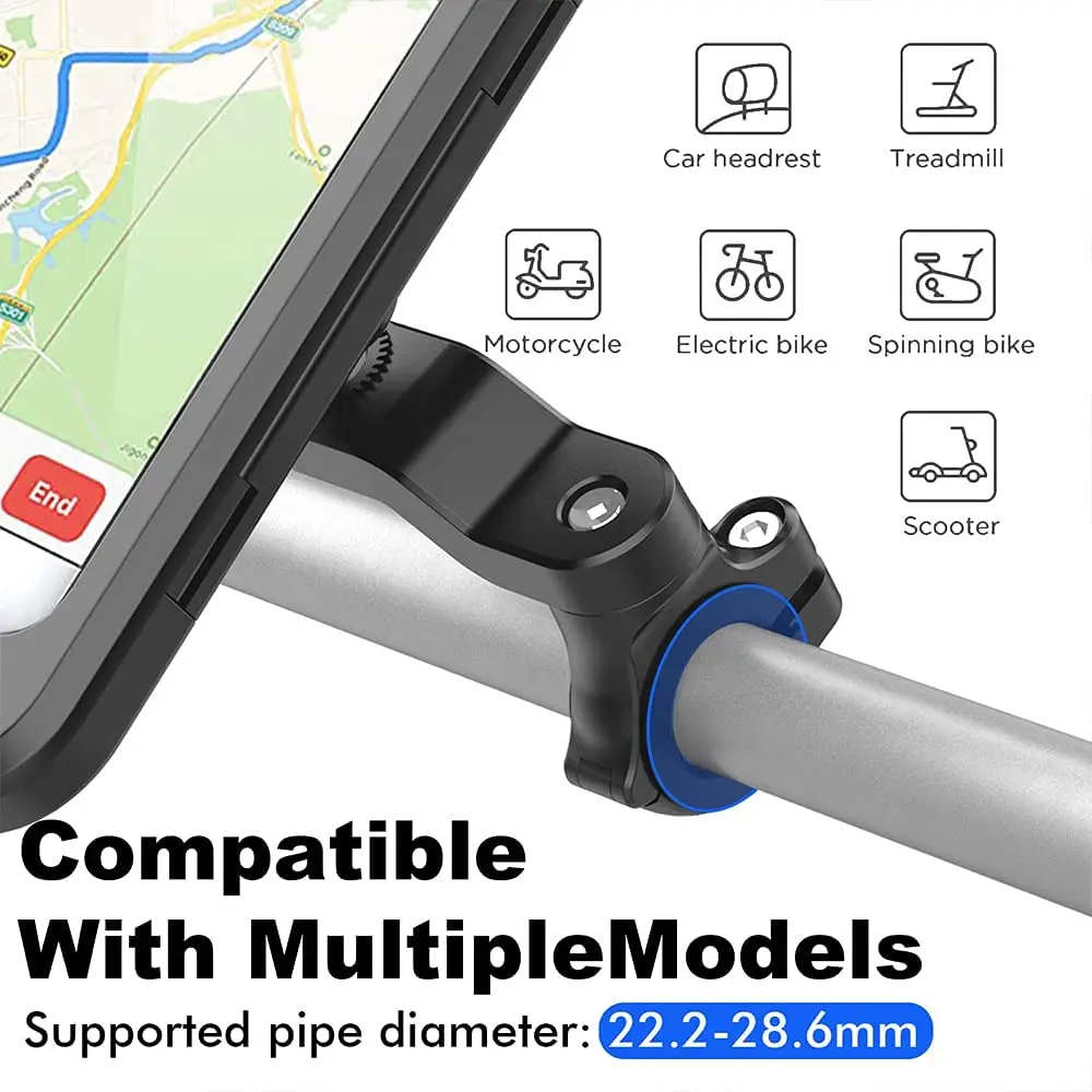 Soporte Impermeable Teléfono Bicicleta Montaje Manillar - imagen 3