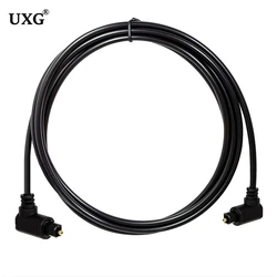 Cable Óptico Toslink de 90 Grados Chapado en Oro SPDIF para Blu-ray