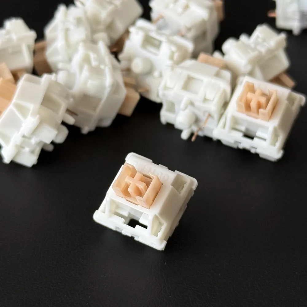 Outemu Interruptores Mecánicos Táctiles Silenciosos RGB Crema - imagen 4