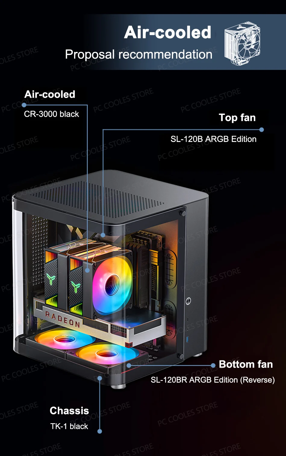 Conectores del ventilador