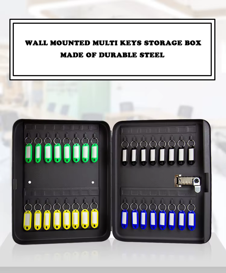 Caja organizadora de llaves con cerradura de combinación
