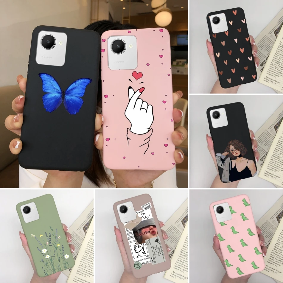 Funda de silicona Realme C31/C30 – Antigolpes Negro Mate - imagen 2
