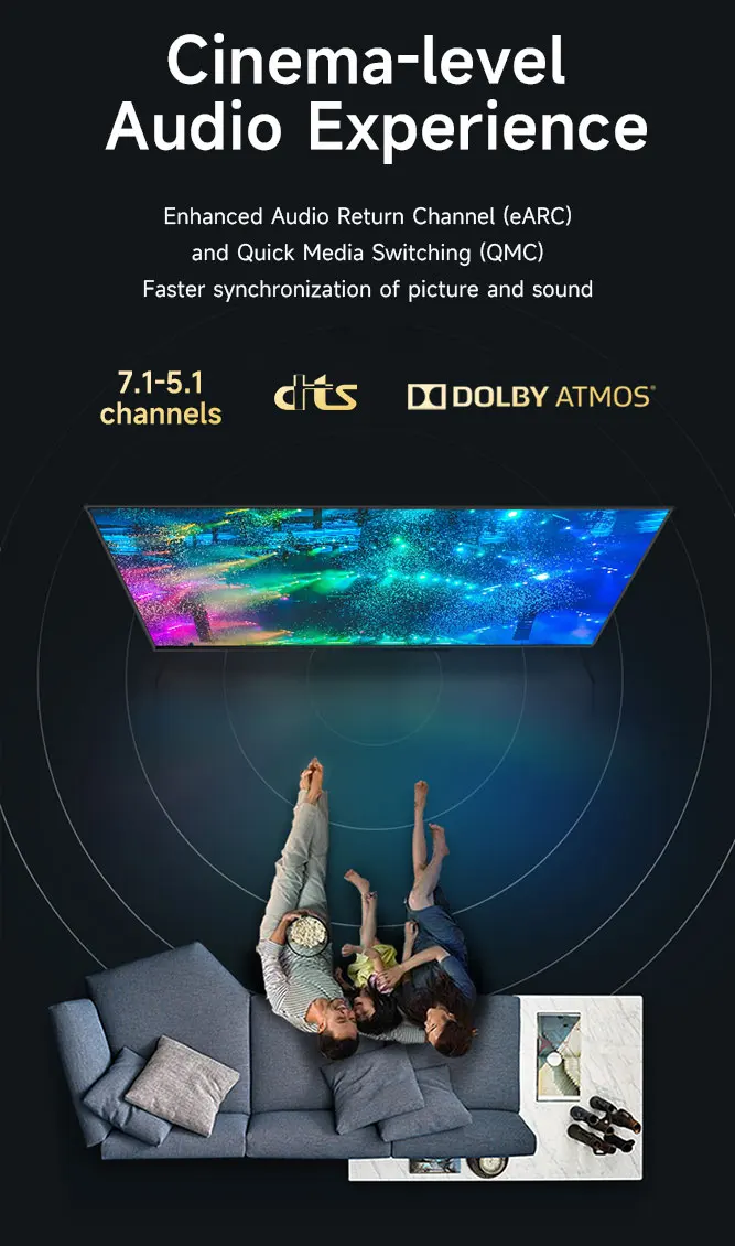 Espectro de colores HDR10+ en pantalla